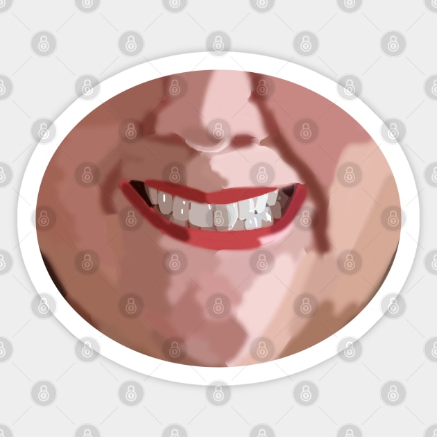 Happy Lady Face Sticker by ellenhenryart